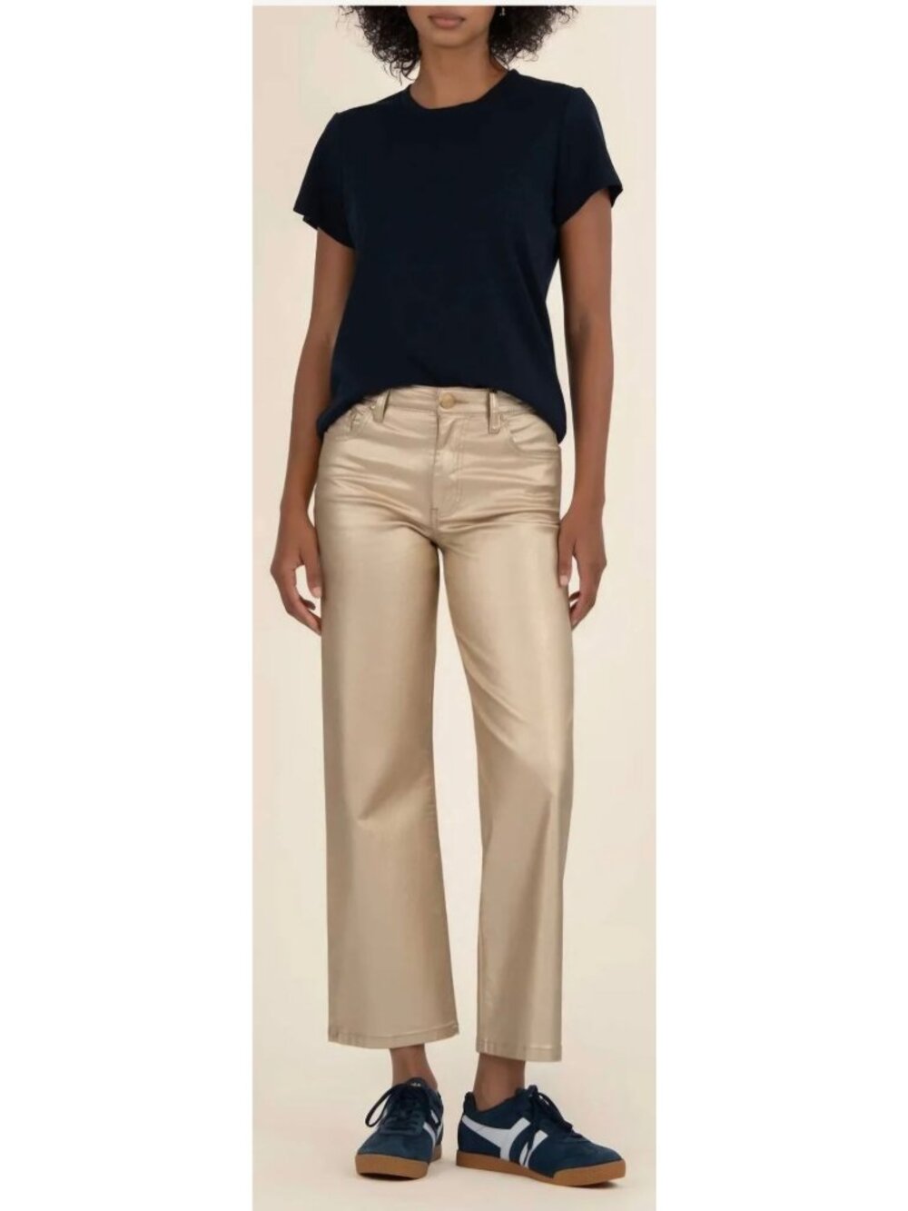 Kut From The Kloth Gold "Charlotte" Wide Leg Cotton Blend  Jeans Size 22W NWT